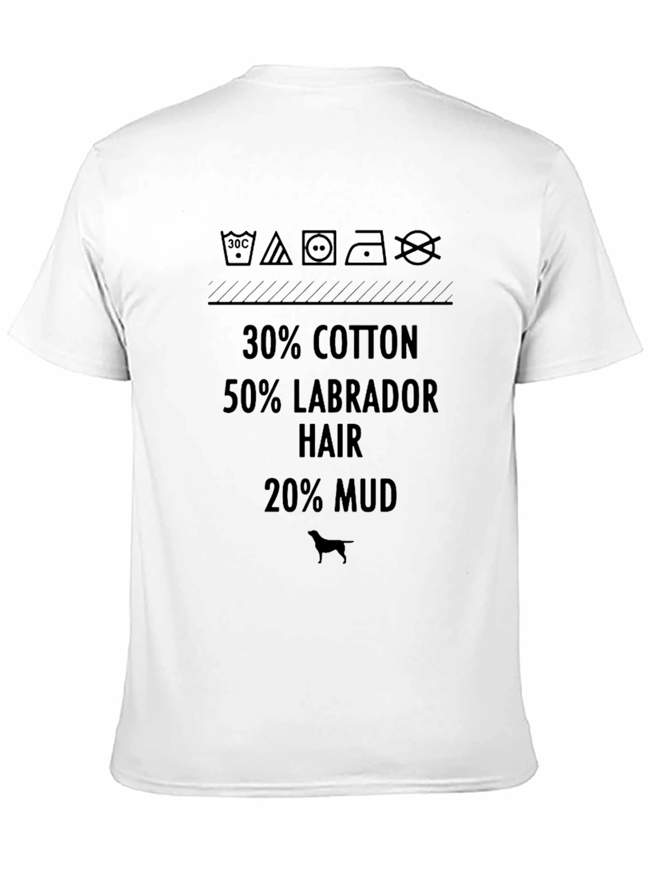 Camiseta Hombre Humorística Labrador - 30% Algodón