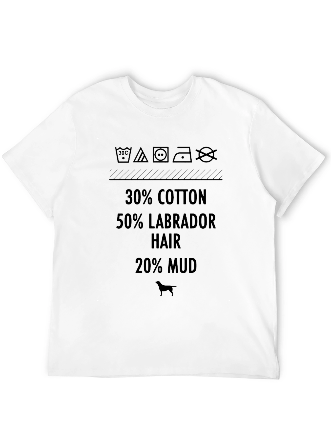 Camiseta Hombre Humorística Labrador - 30% Algodón