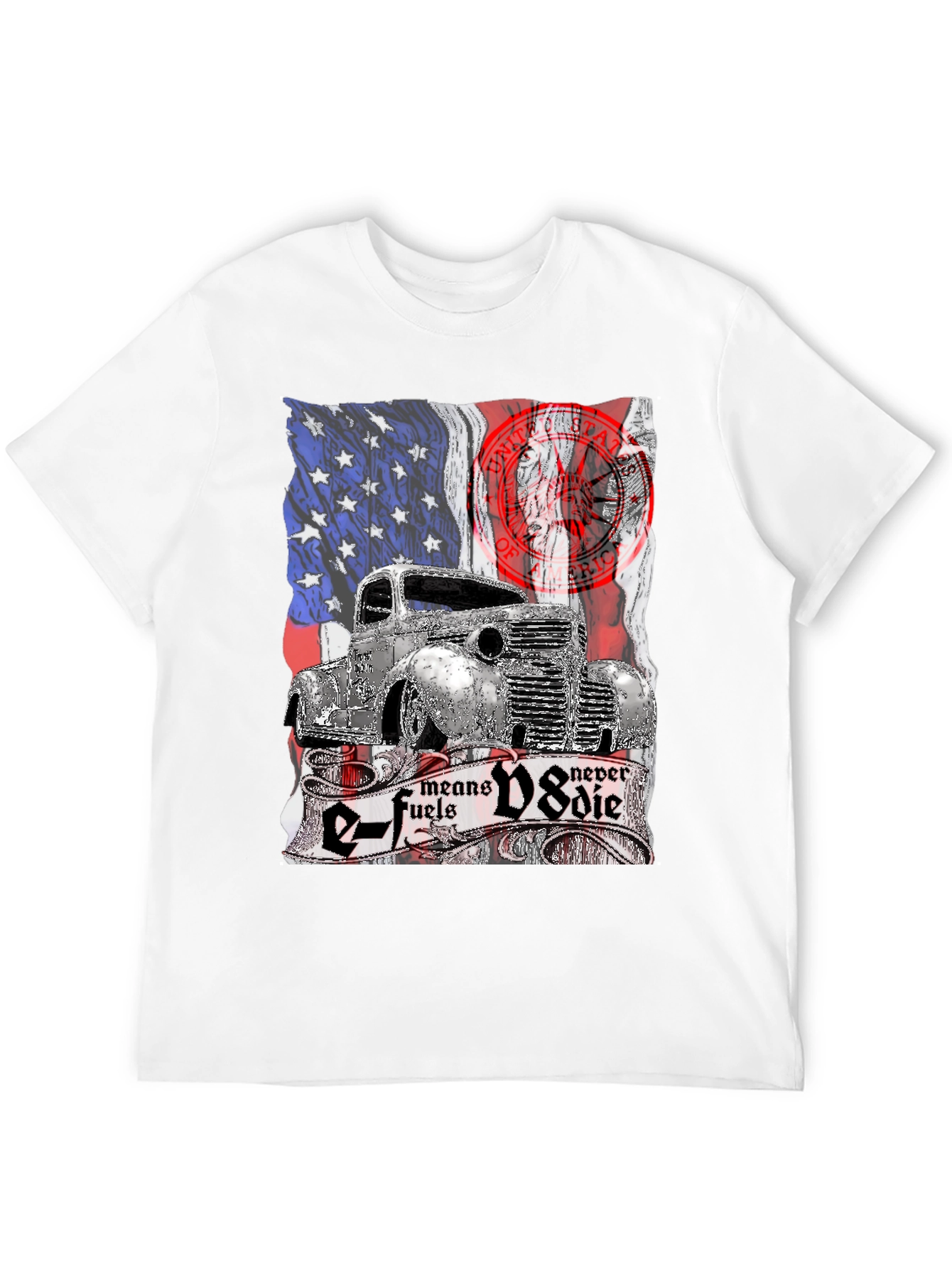 Camiseta Clásica de Camioneta Americana - E-fuels V8