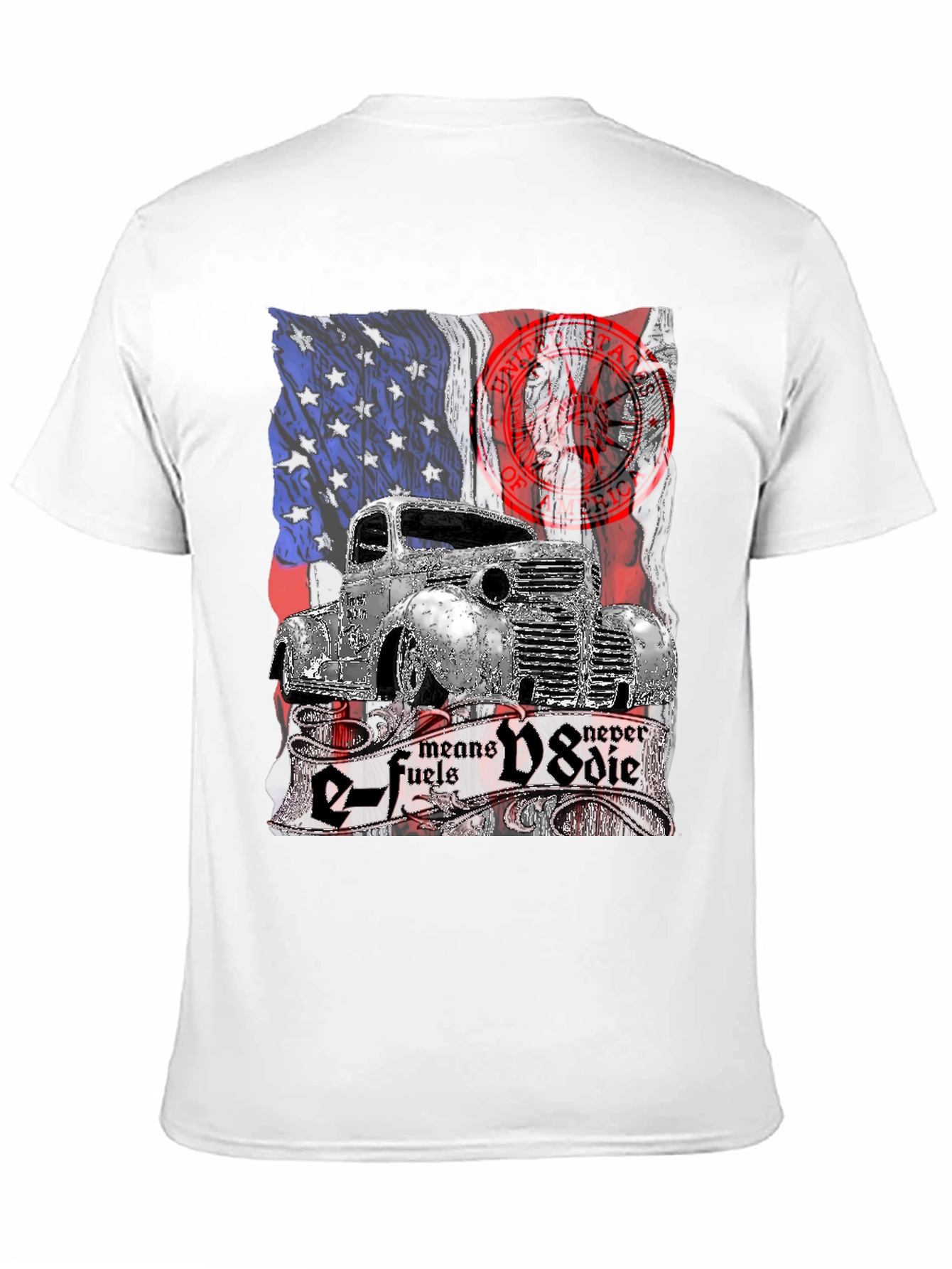 Camiseta Clásica de Camioneta Americana - E-fuels V8