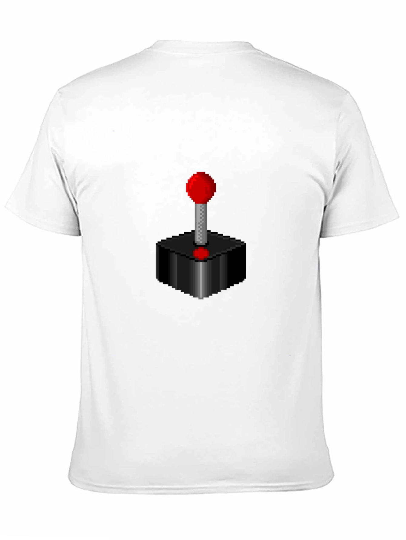 Camiseta Negra con Diseño de Joystick Retro Pixelado