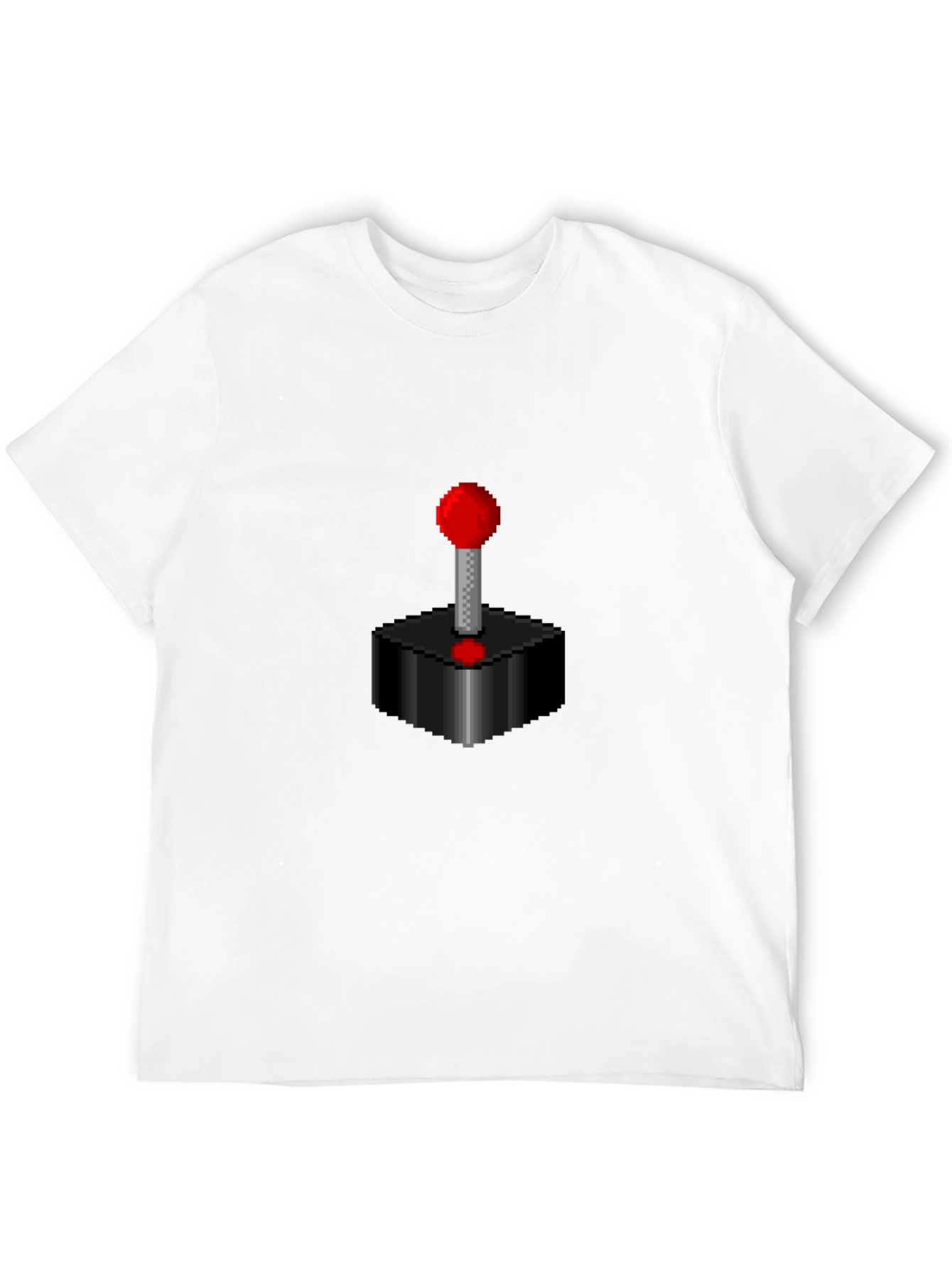 Camiseta Negra con Diseño de Joystick Retro Pixelado