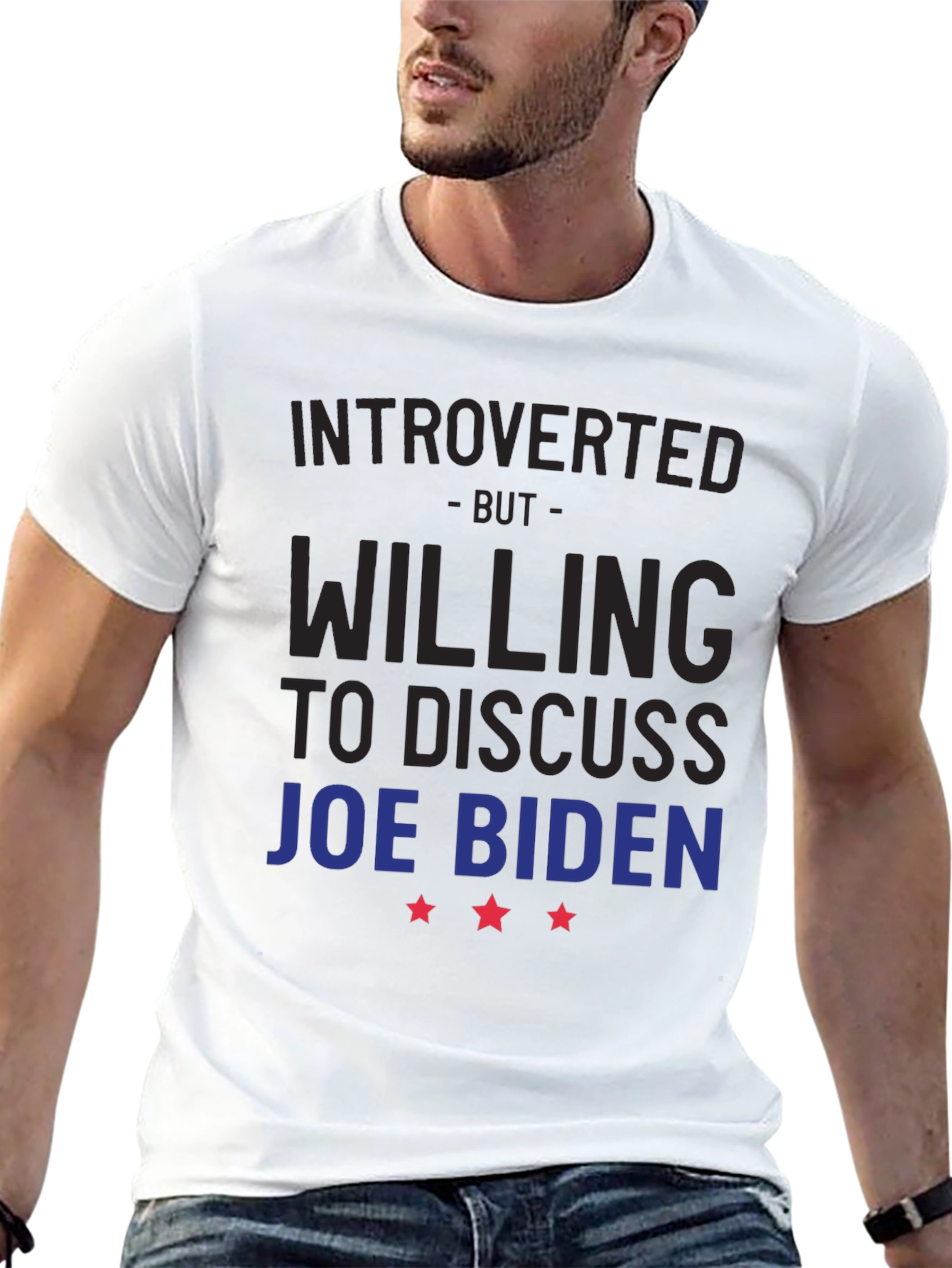 Camiseta Introvertido Dispuesto a Hablar de Joe Biden
