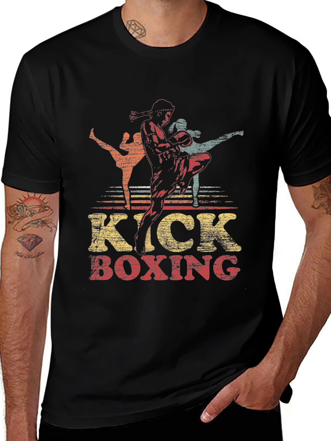 Camiseta Kickboxing Retro