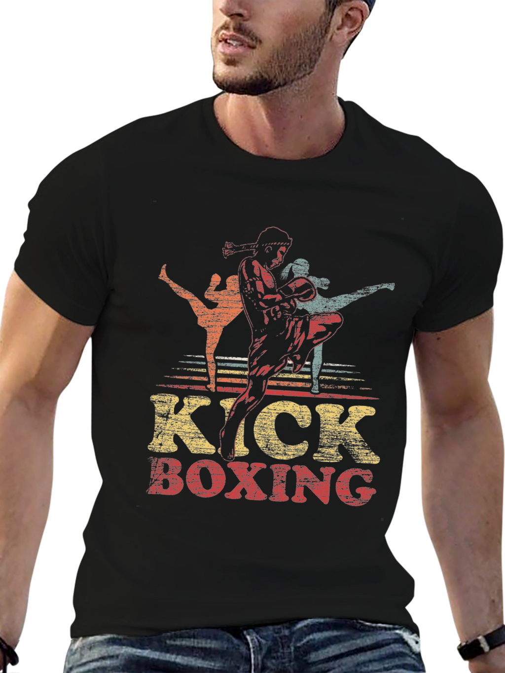 Camiseta Kickboxing Retro