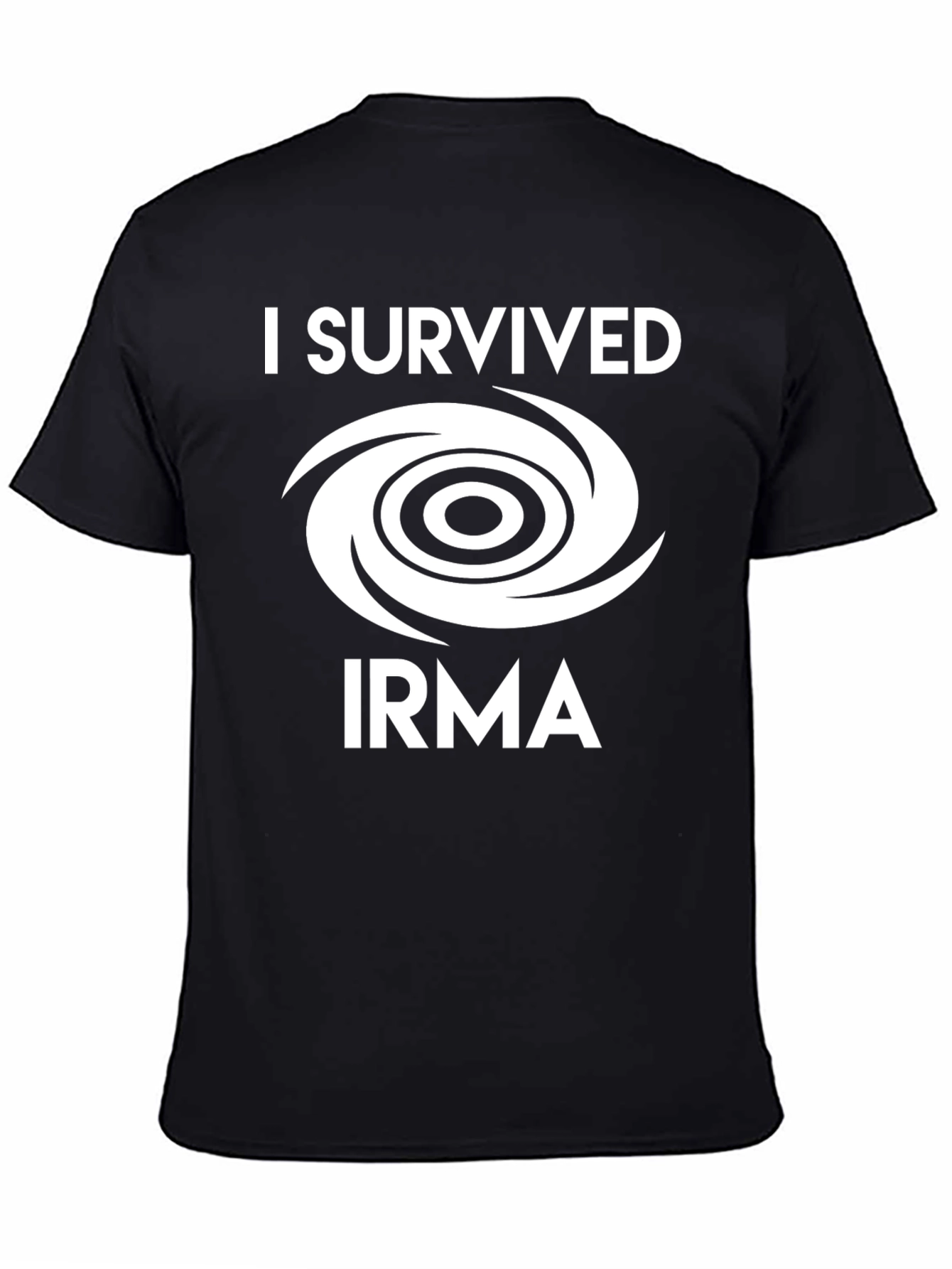 Camiseta Hombre Sobreviví a Irma Negra