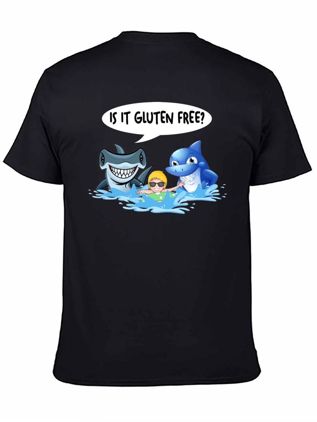 Camiseta Hombre Tiburones Gluten Free