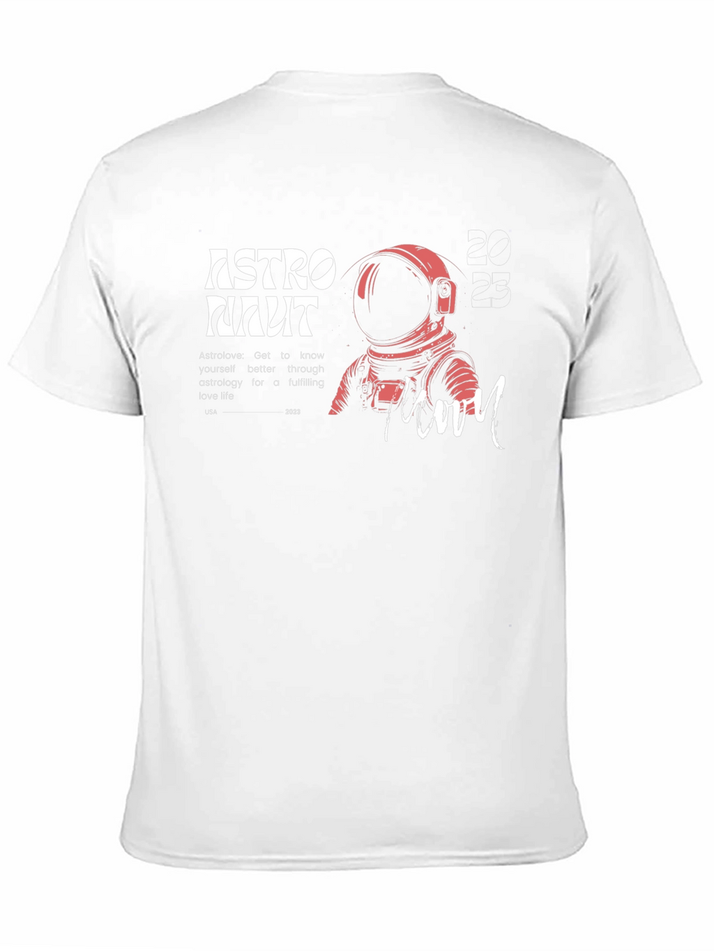 Camiseta Astronauta Moon Algodón Diseño Único