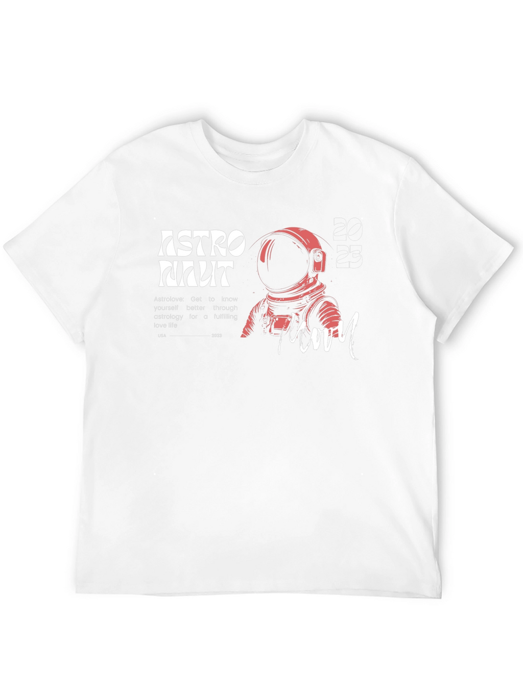 Camiseta Astronauta Moon Algodón Diseño Único