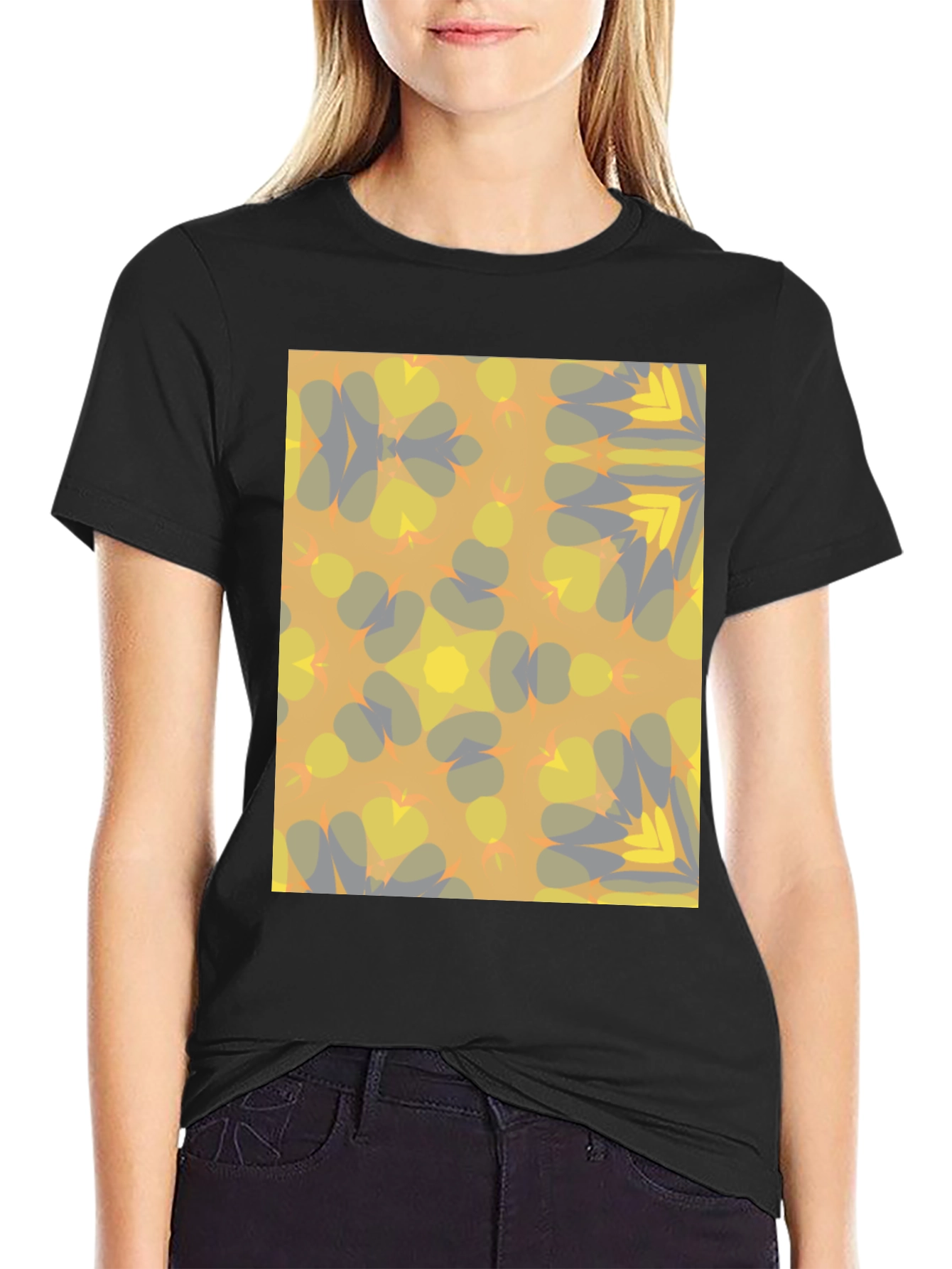 Camiseta Estampada Abstracta Hombre - Diseño Moderno