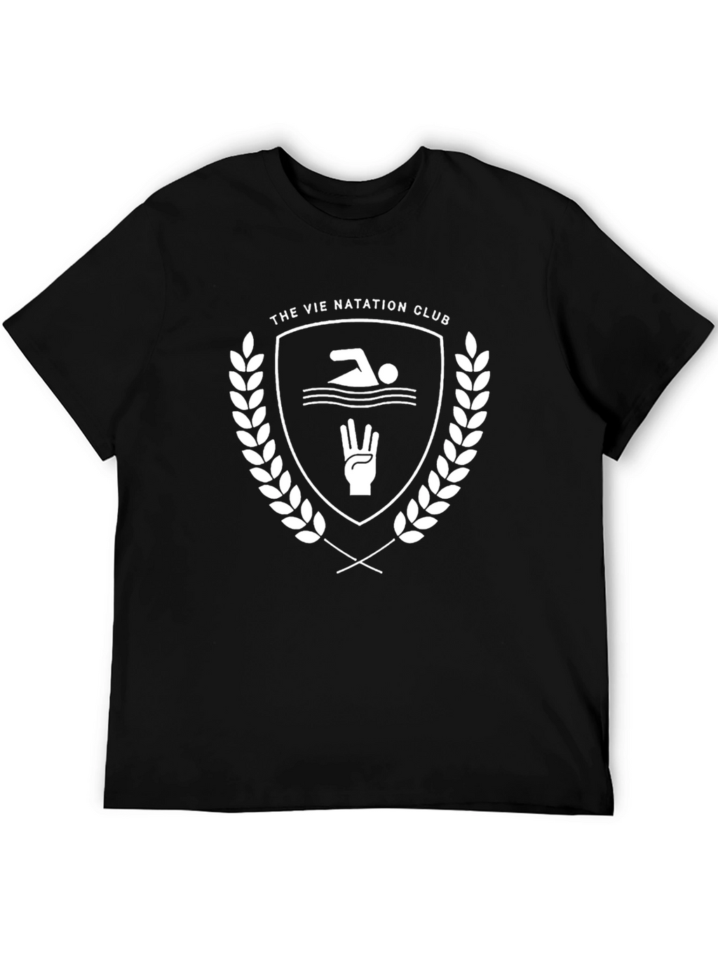 Camiseta Negra Club de Natación Vie Natation