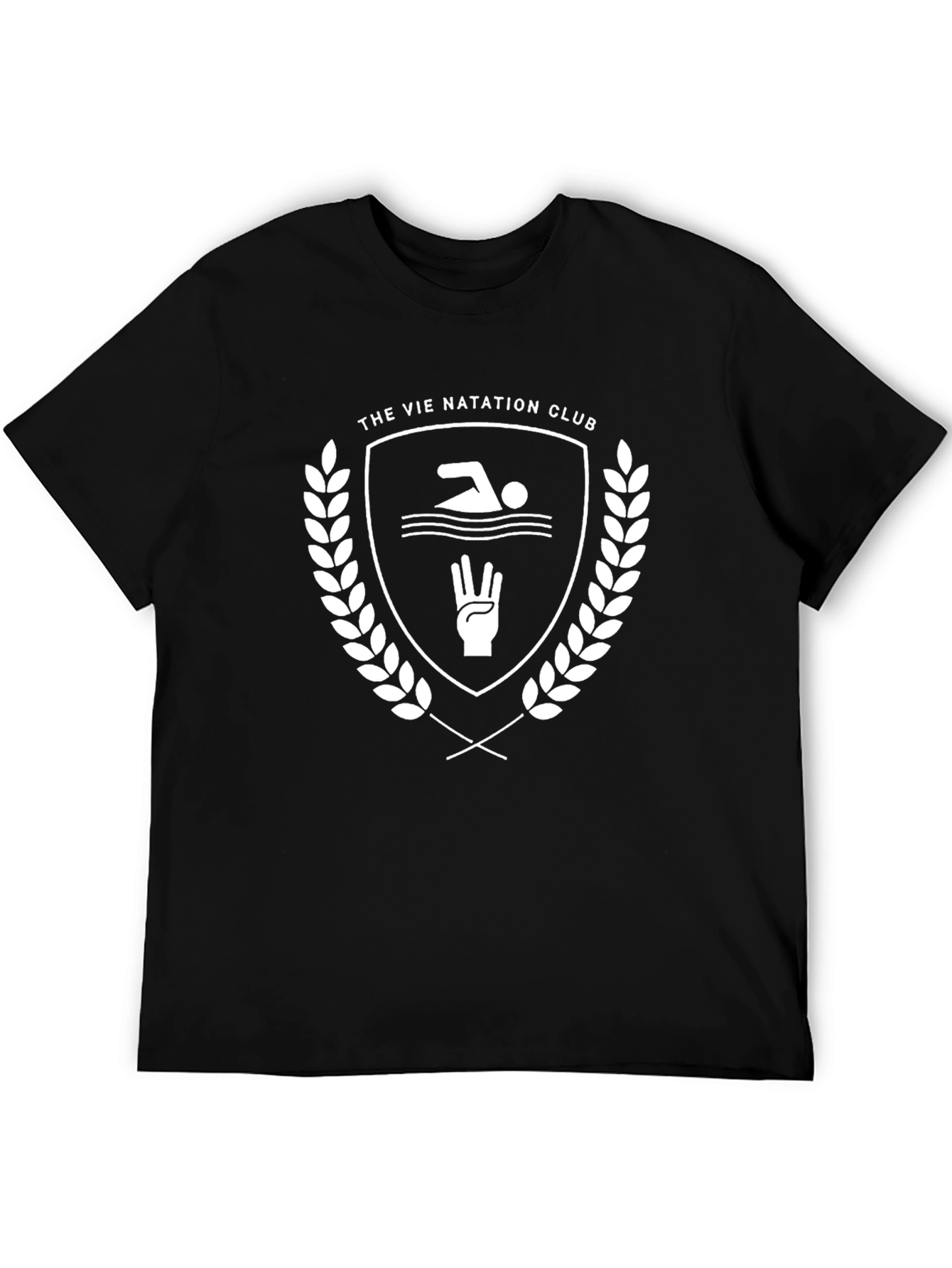 Camiseta Negra Club de Natación Vie Natation