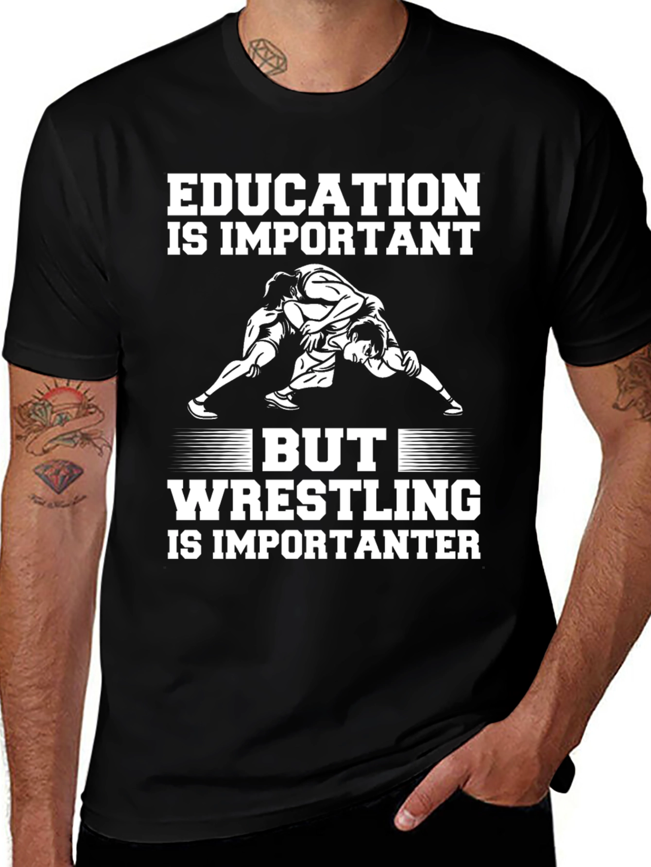 Camiseta Educación vs Lucha Libre
