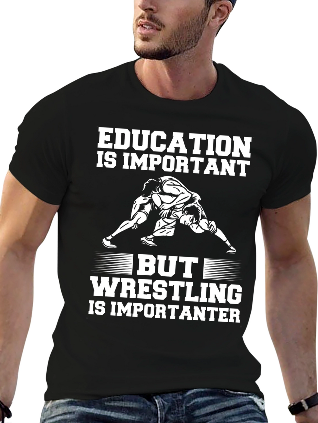 Camiseta Educación vs Lucha Libre