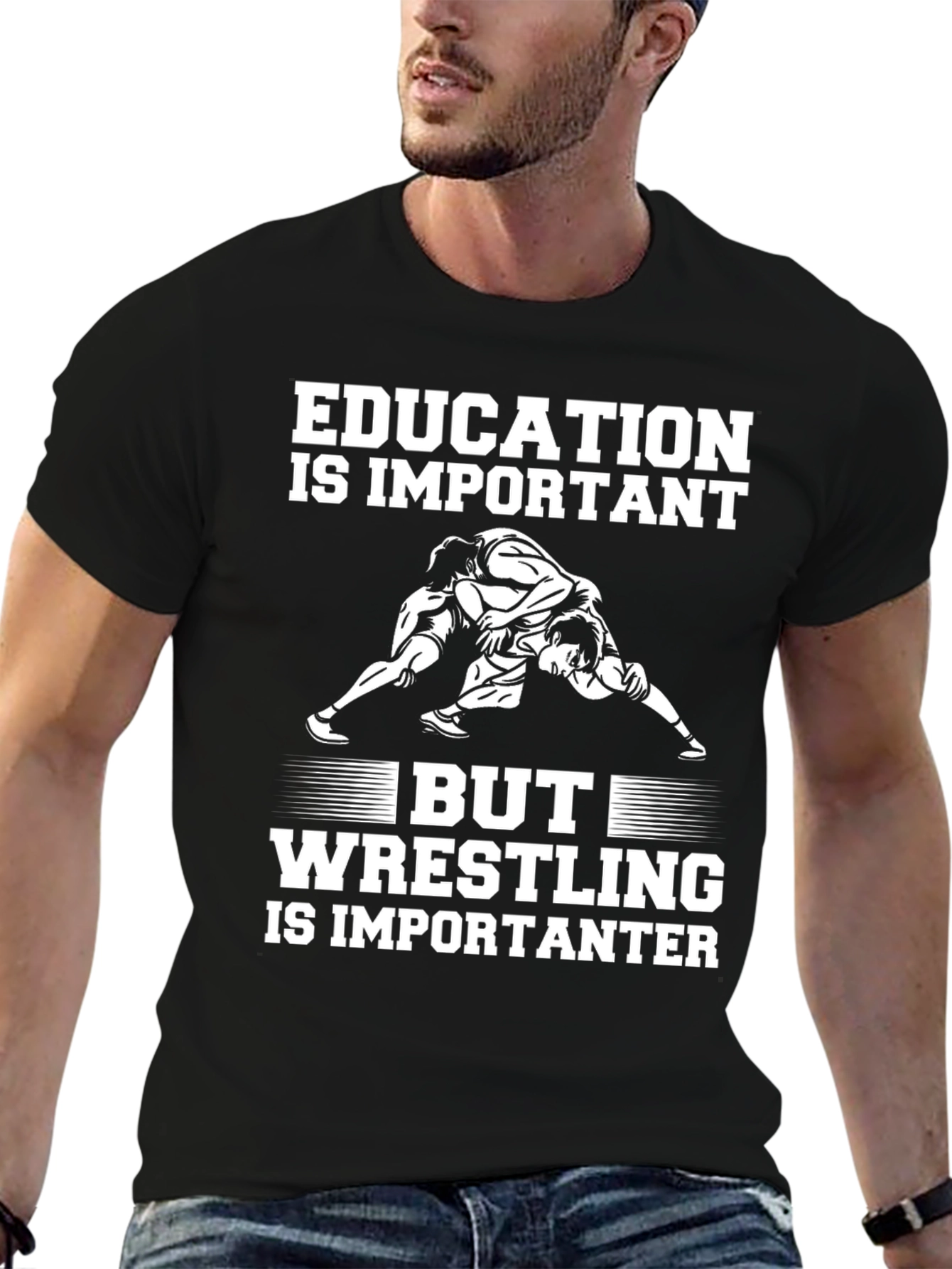 Camiseta Educación vs Lucha Libre