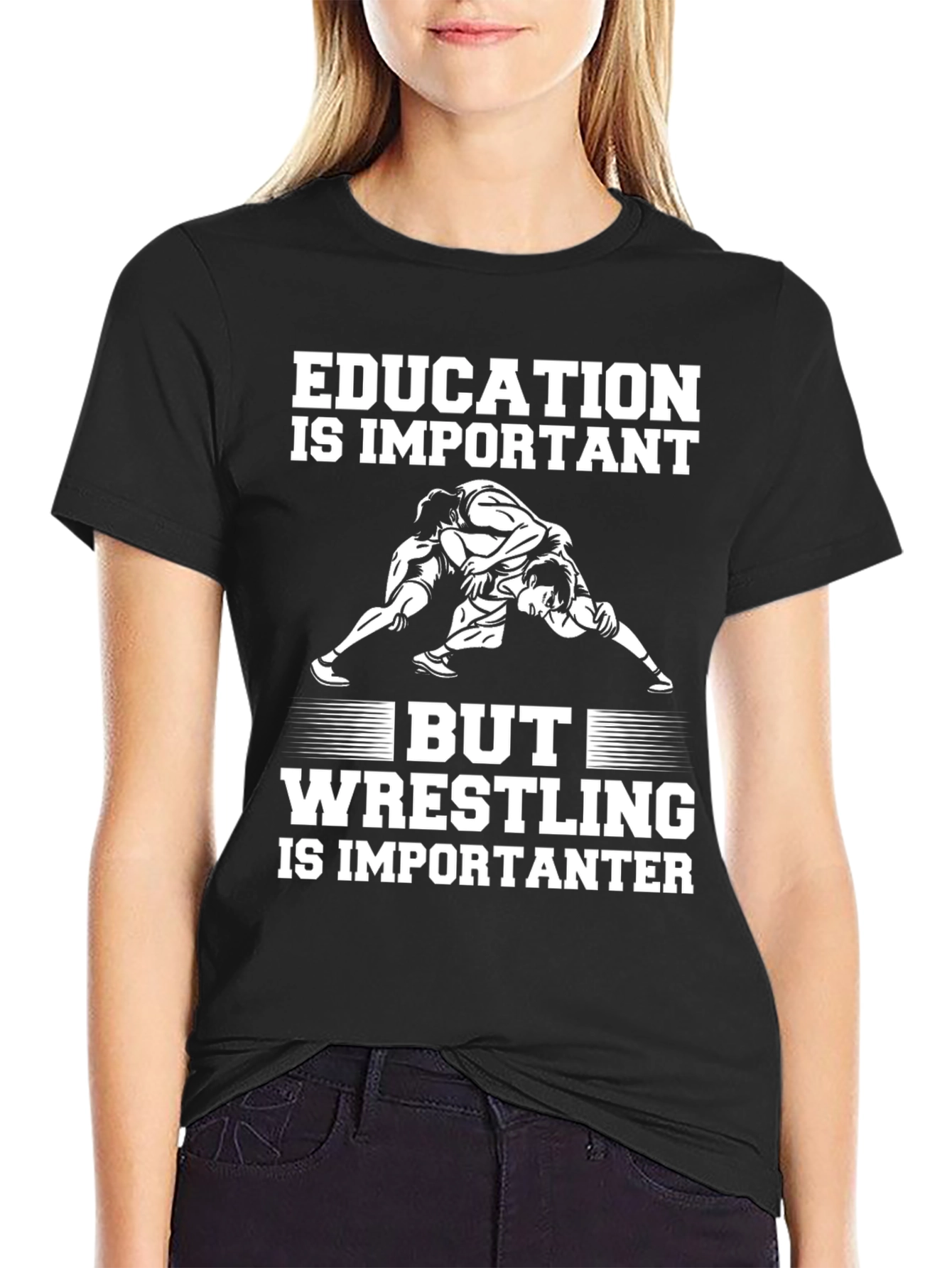 Camiseta Educación vs Lucha Libre
