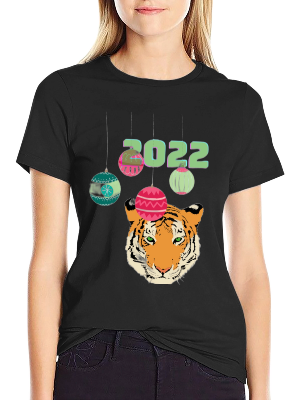 Camiseta Negra Año Nuevo Chino Tigre 2022