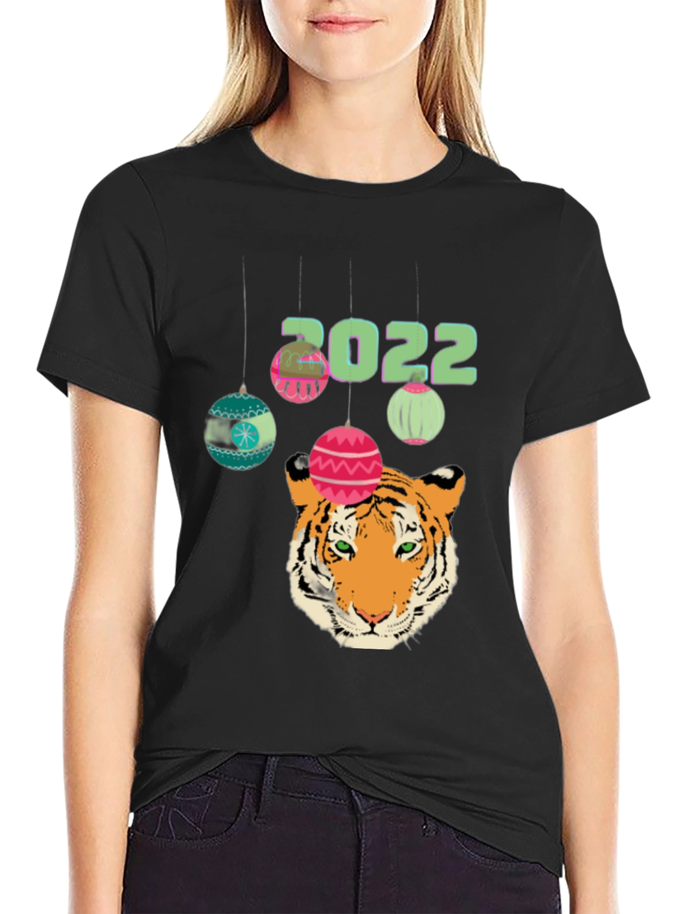 Camiseta Negra Año Nuevo Chino Tigre 2022