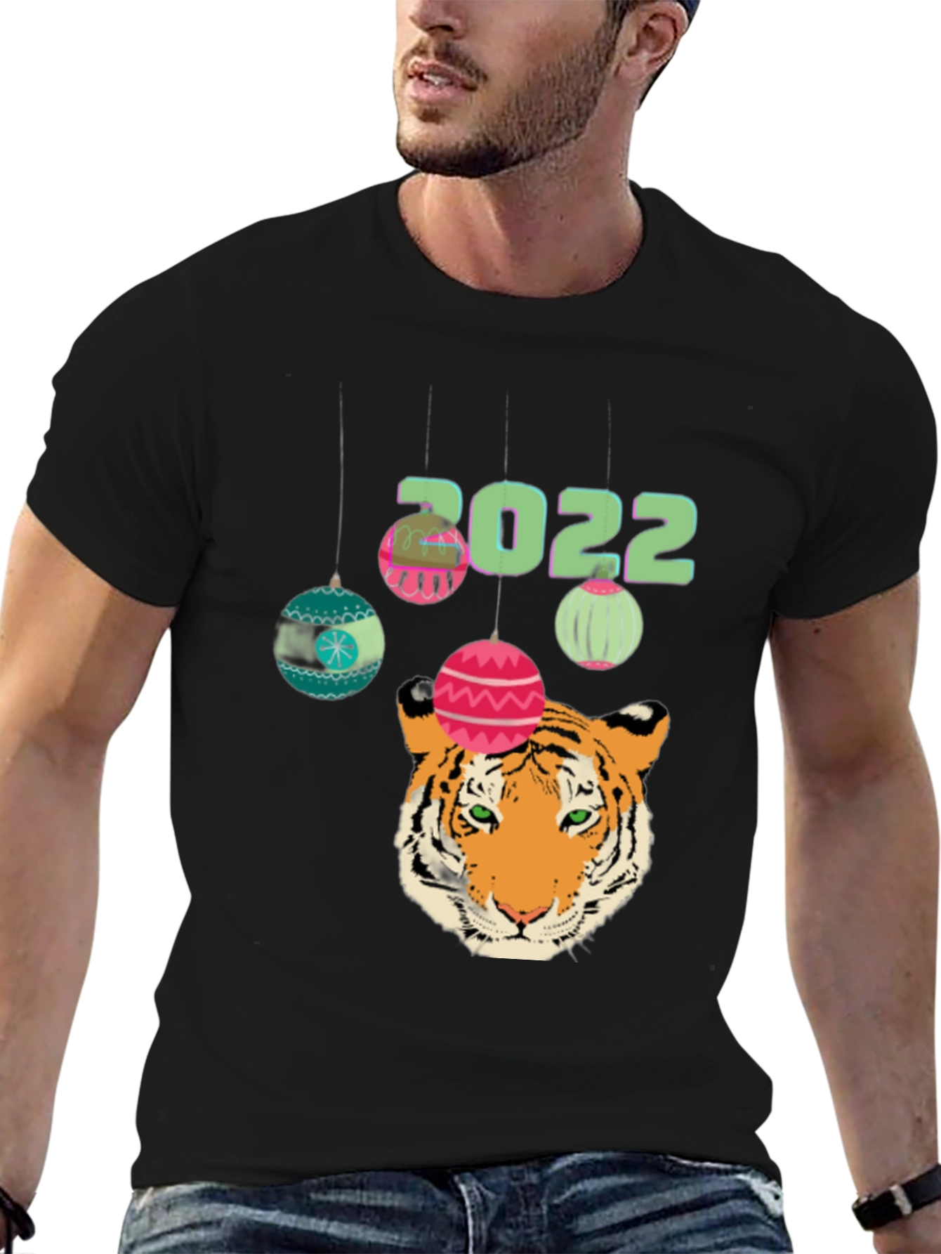 Camiseta Negra Año Nuevo Chino Tigre 2022