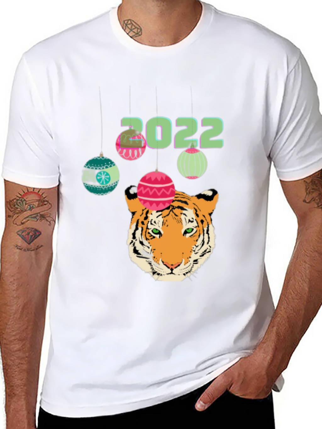 Camiseta Negra Año Nuevo Chino Tigre 2022