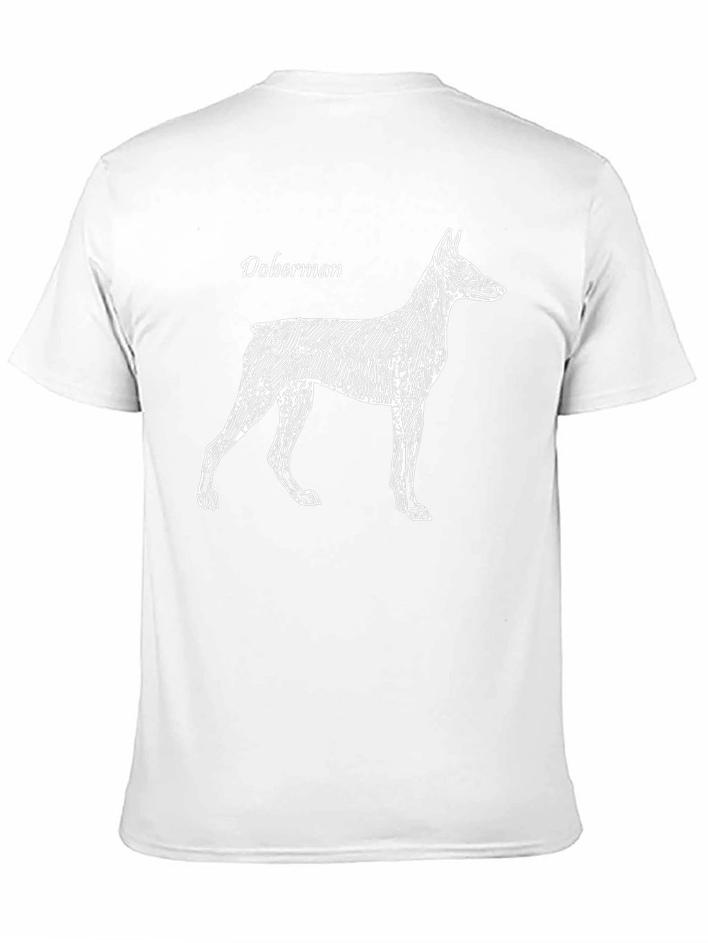 Camiseta Negra con Diseño de Doberman