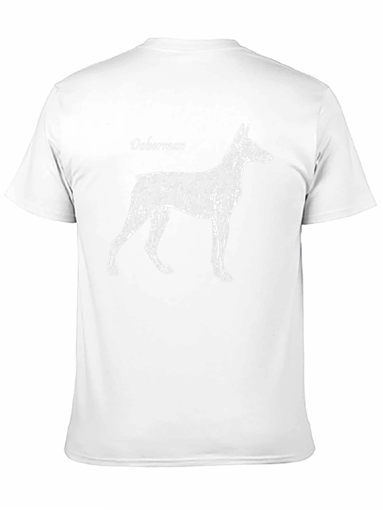Camiseta Negra con Diseño de Doberman
