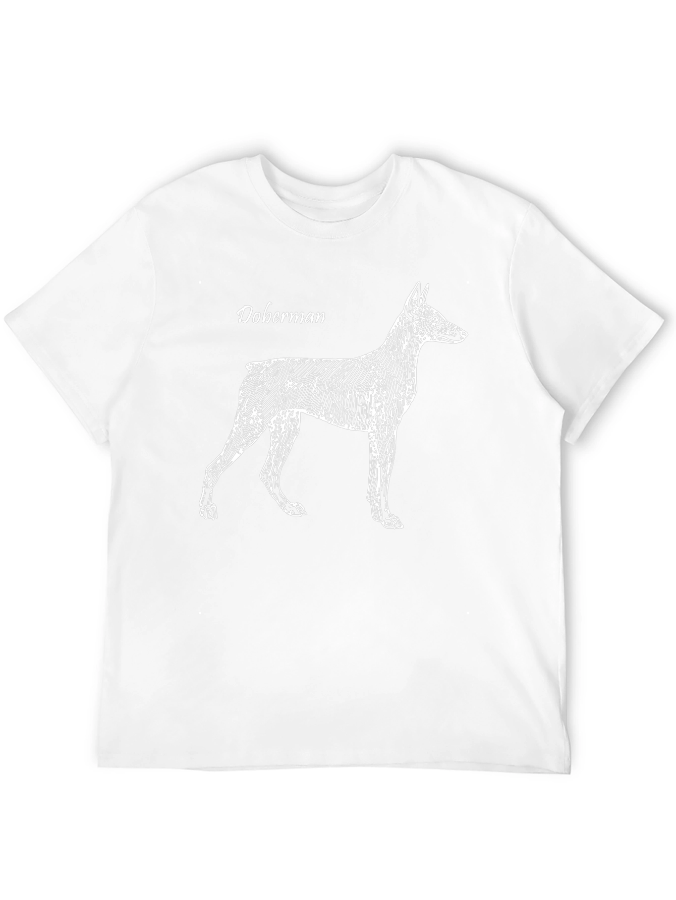 Camiseta Negra con Diseño de Doberman