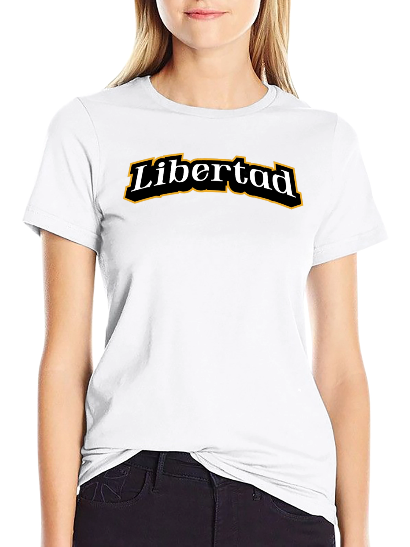 Camiseta Negra Libertad para Hombre