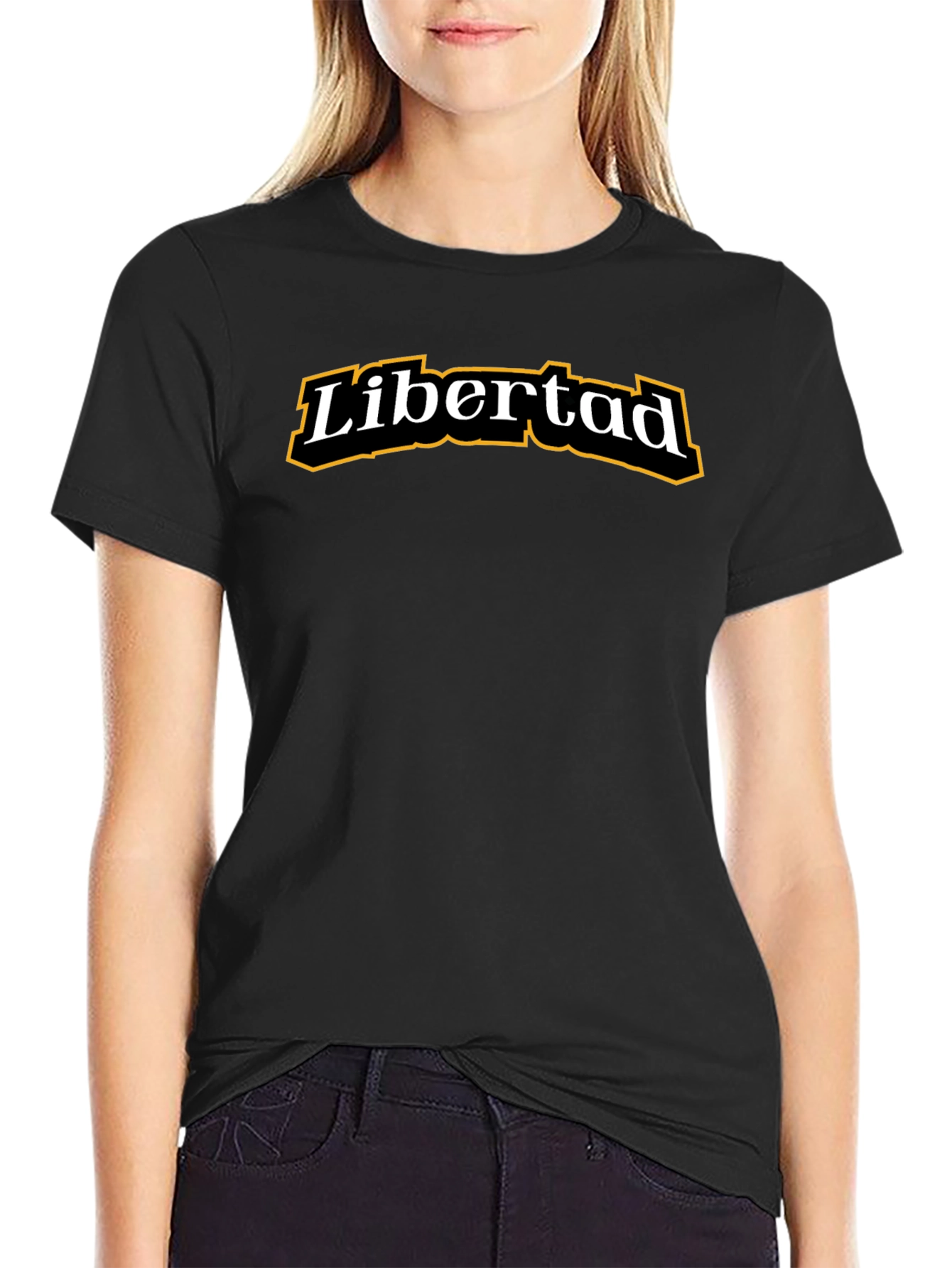 Camiseta Negra Libertad para Hombre