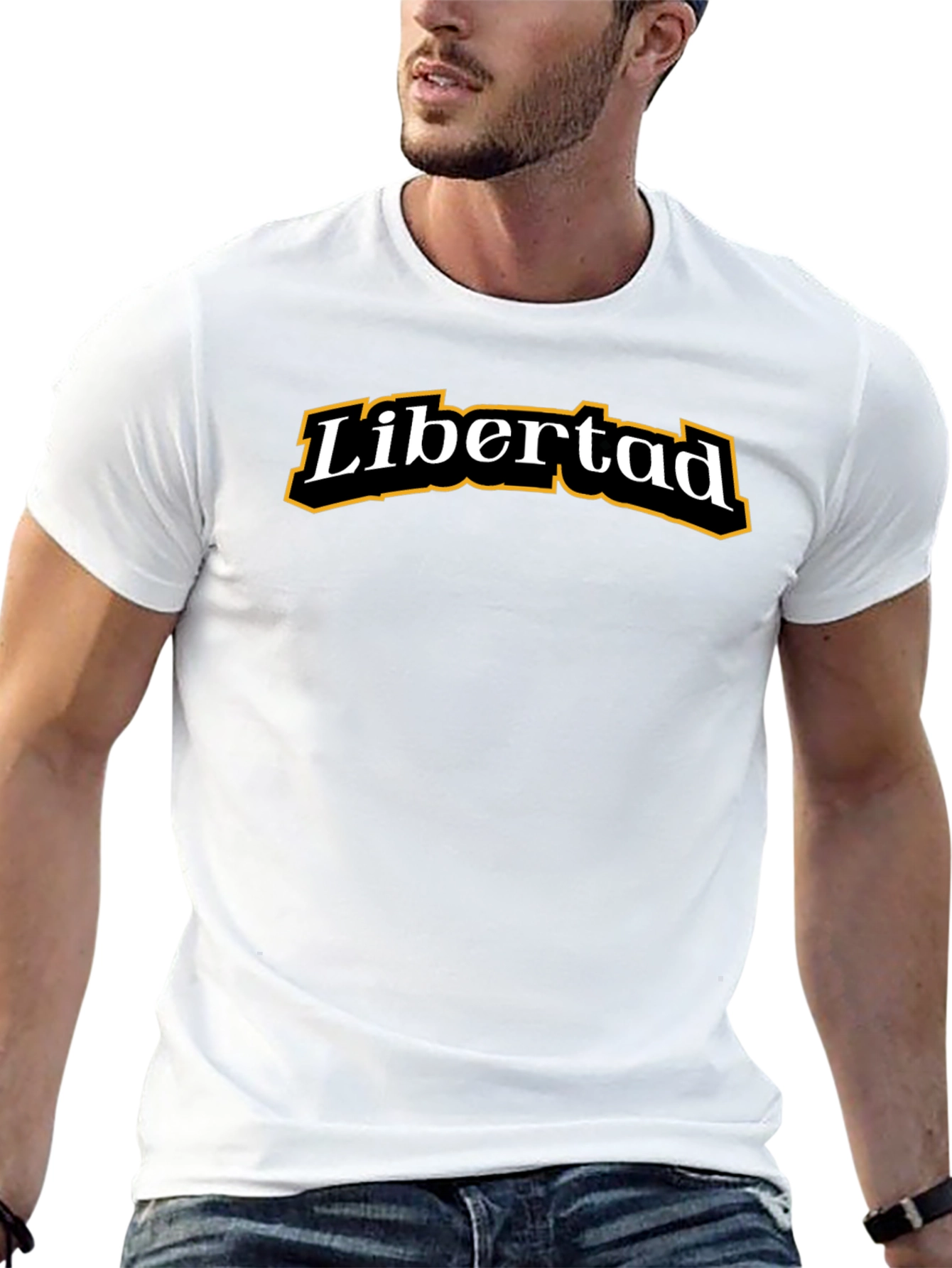 Camiseta Negra Libertad para Hombre