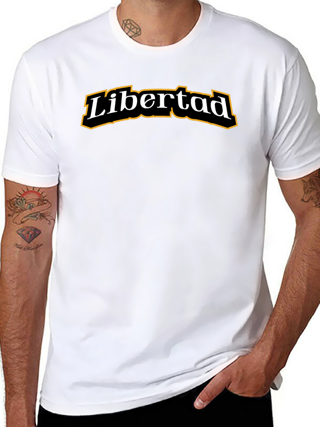 Camiseta Negra Libertad para Hombre