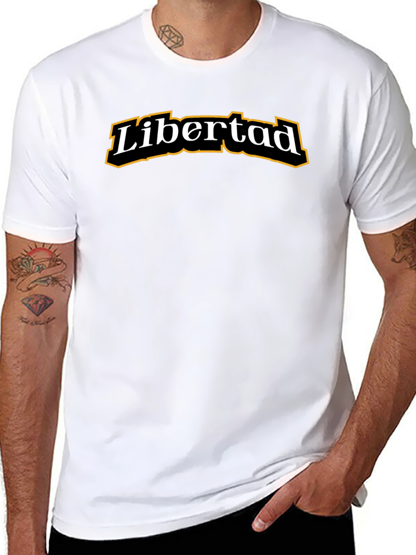 Camiseta Negra Libertad para Hombre