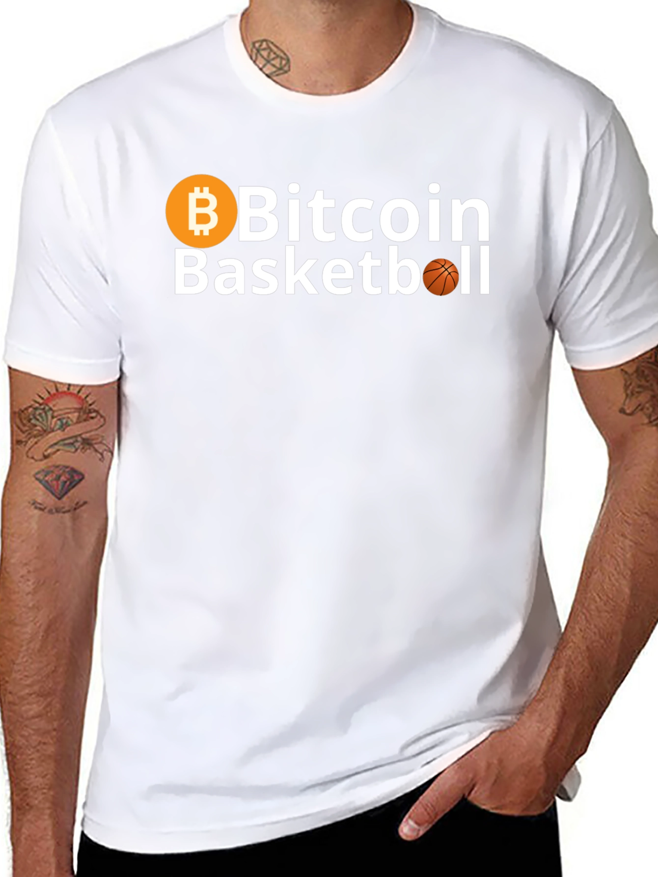 Camiseta Bitcoin Basketball - Crypto Fan
