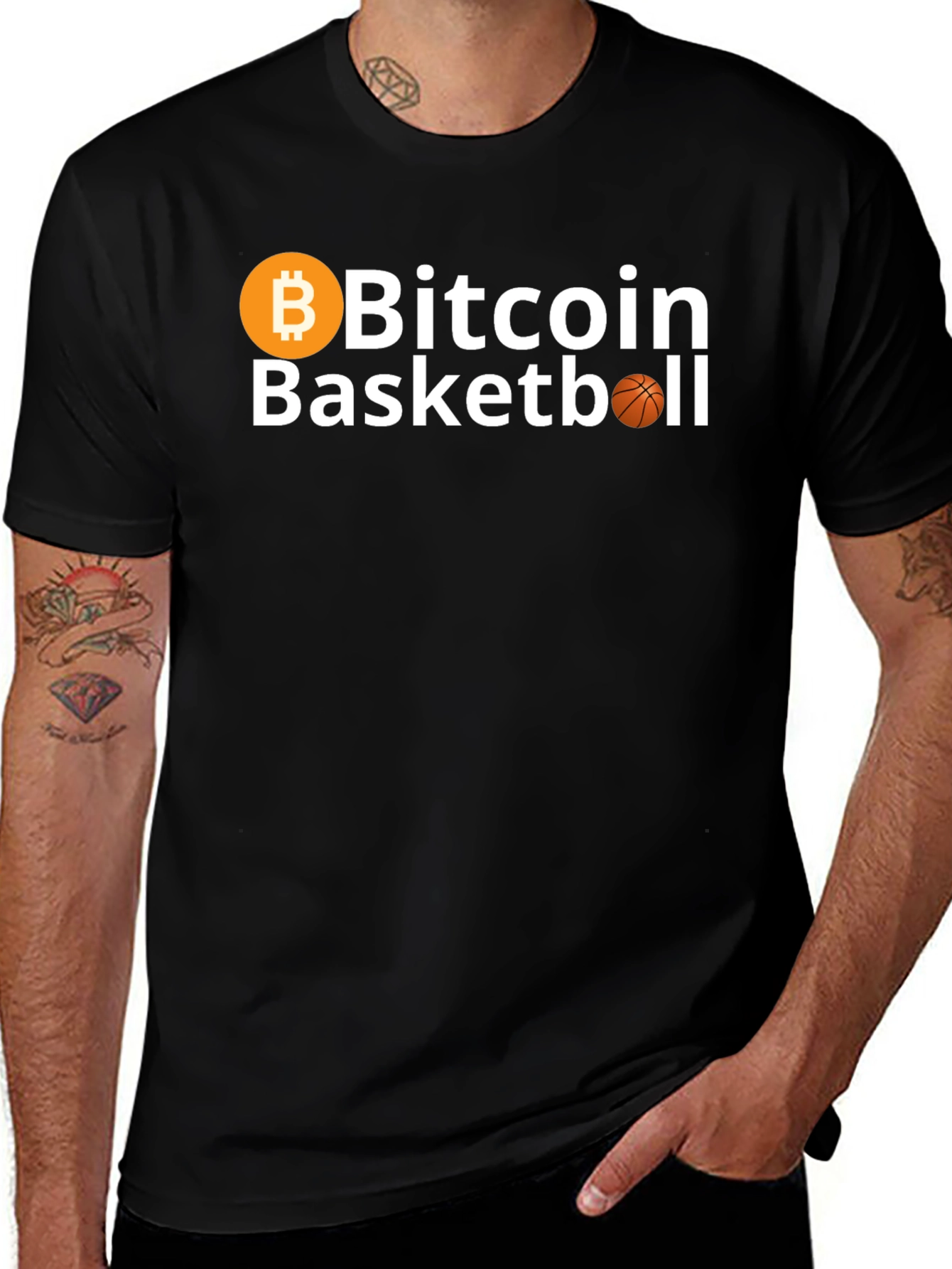Camiseta Bitcoin Basketball - Crypto Fan