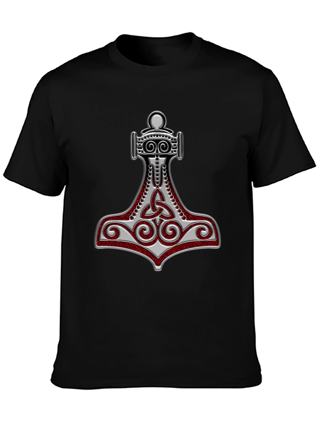 Camiseta Hombre Diseño Mjolnir Vikingo