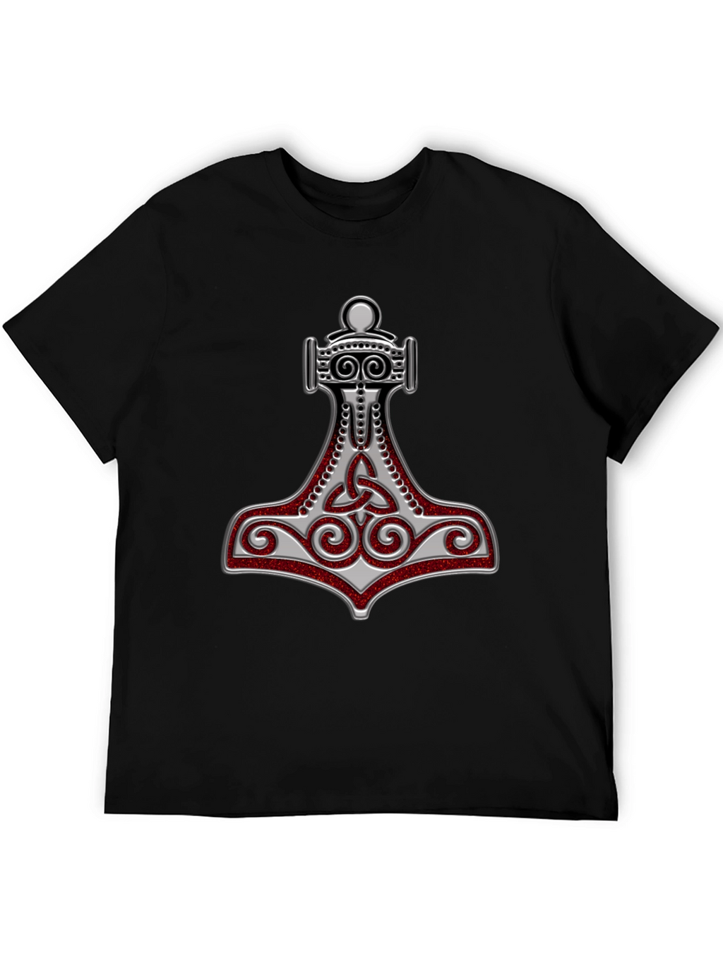 Camiseta Hombre Diseño Mjolnir Vikingo