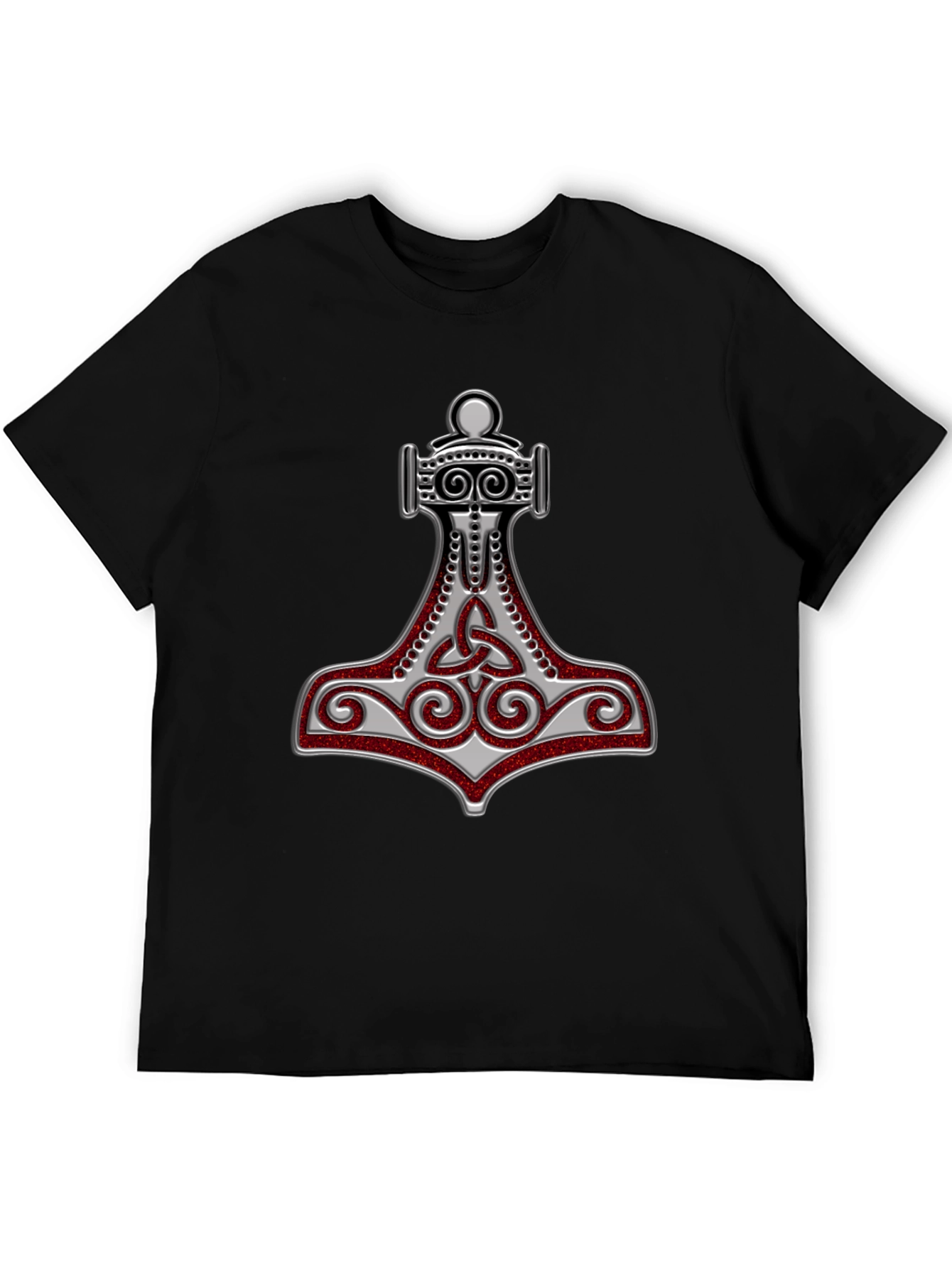 Camiseta Hombre Diseño Mjolnir Vikingo