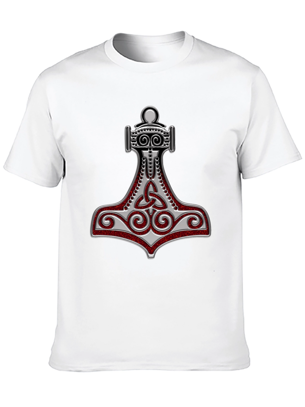Camiseta Hombre Diseño Mjolnir Vikingo