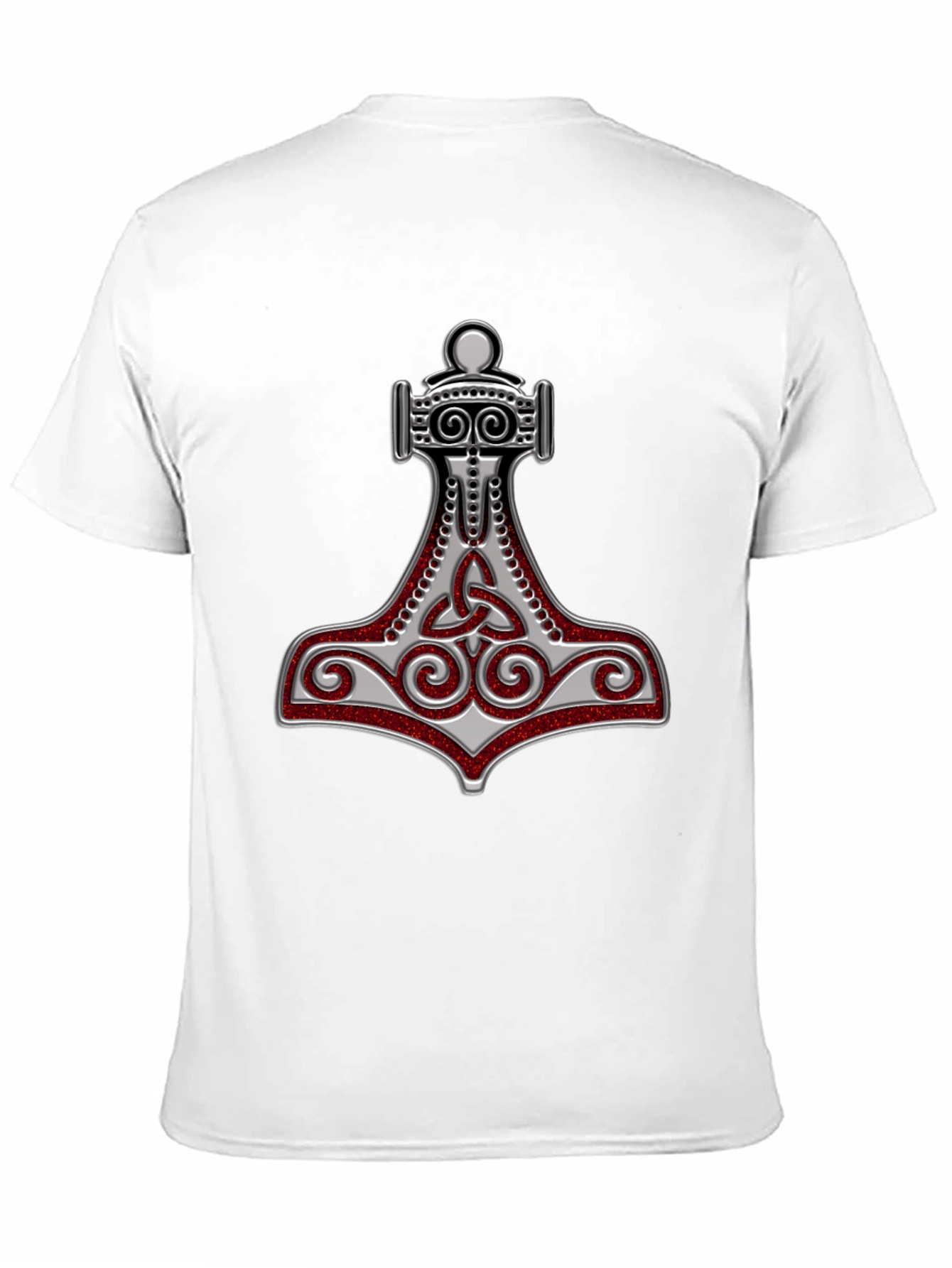 Camiseta Hombre Diseño Mjolnir Vikingo
