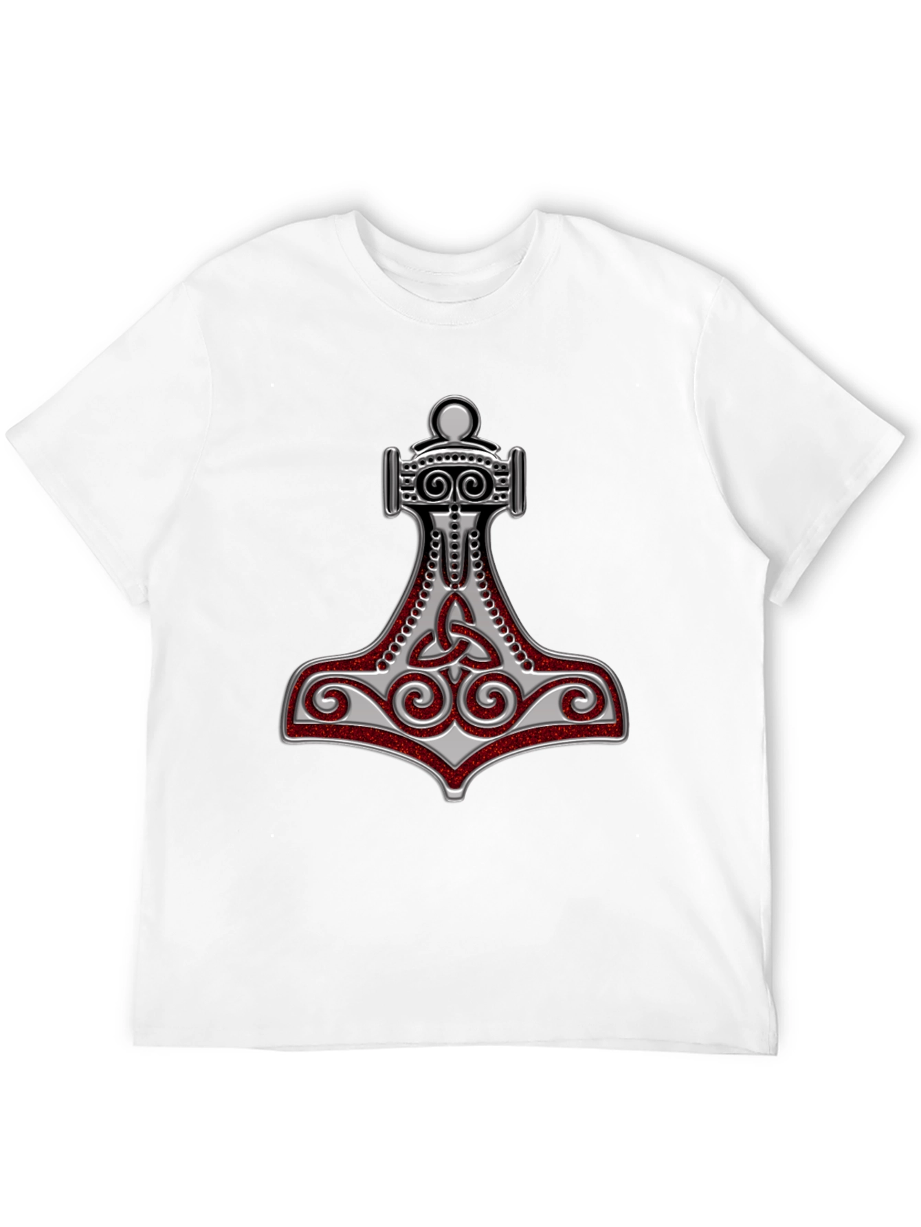 Camiseta Hombre Diseño Mjolnir Vikingo