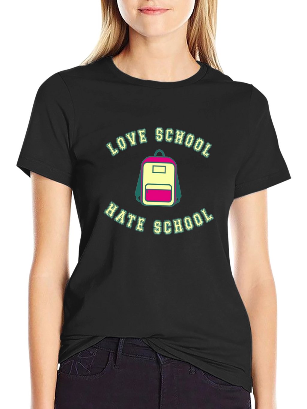 Camiseta Negra Amor/Odio a la Escuela