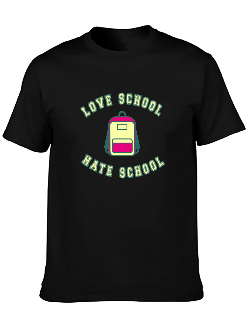 Camiseta Negra Amor/Odio a la Escuela
