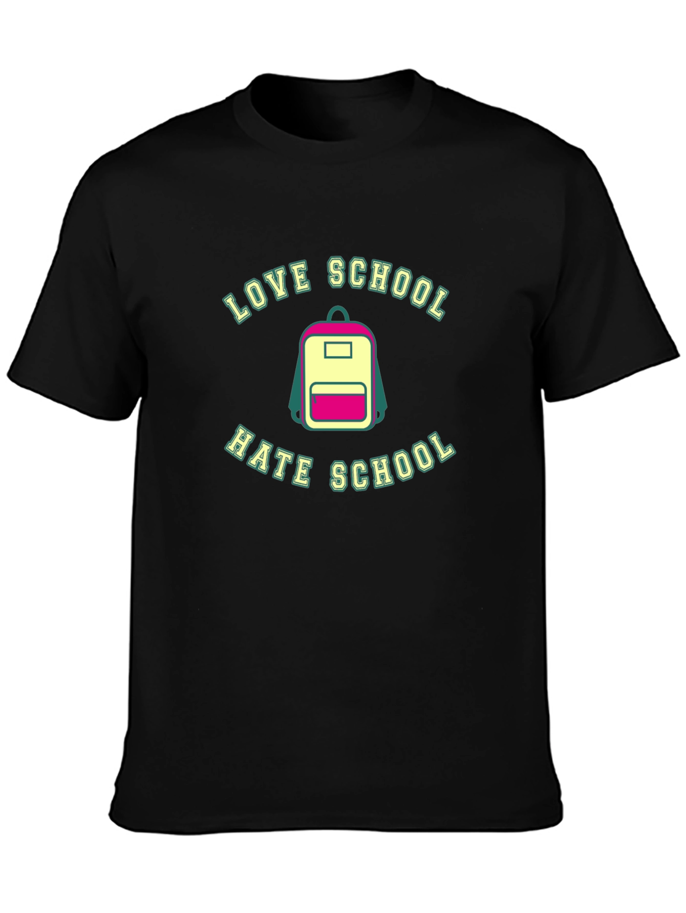 Camiseta Negra Amor/Odio a la Escuela