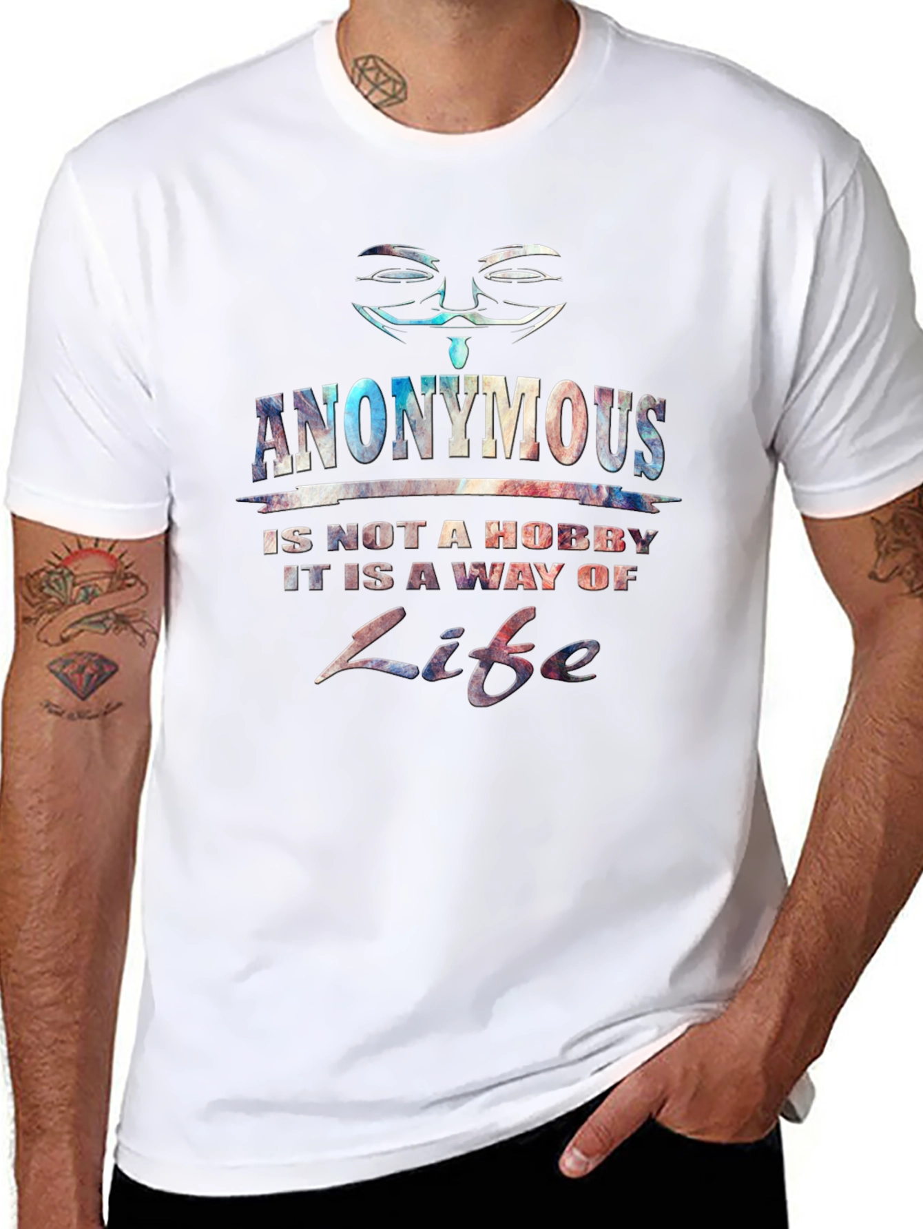 Camiseta Hombre Anonymous: No Es Un Hobby