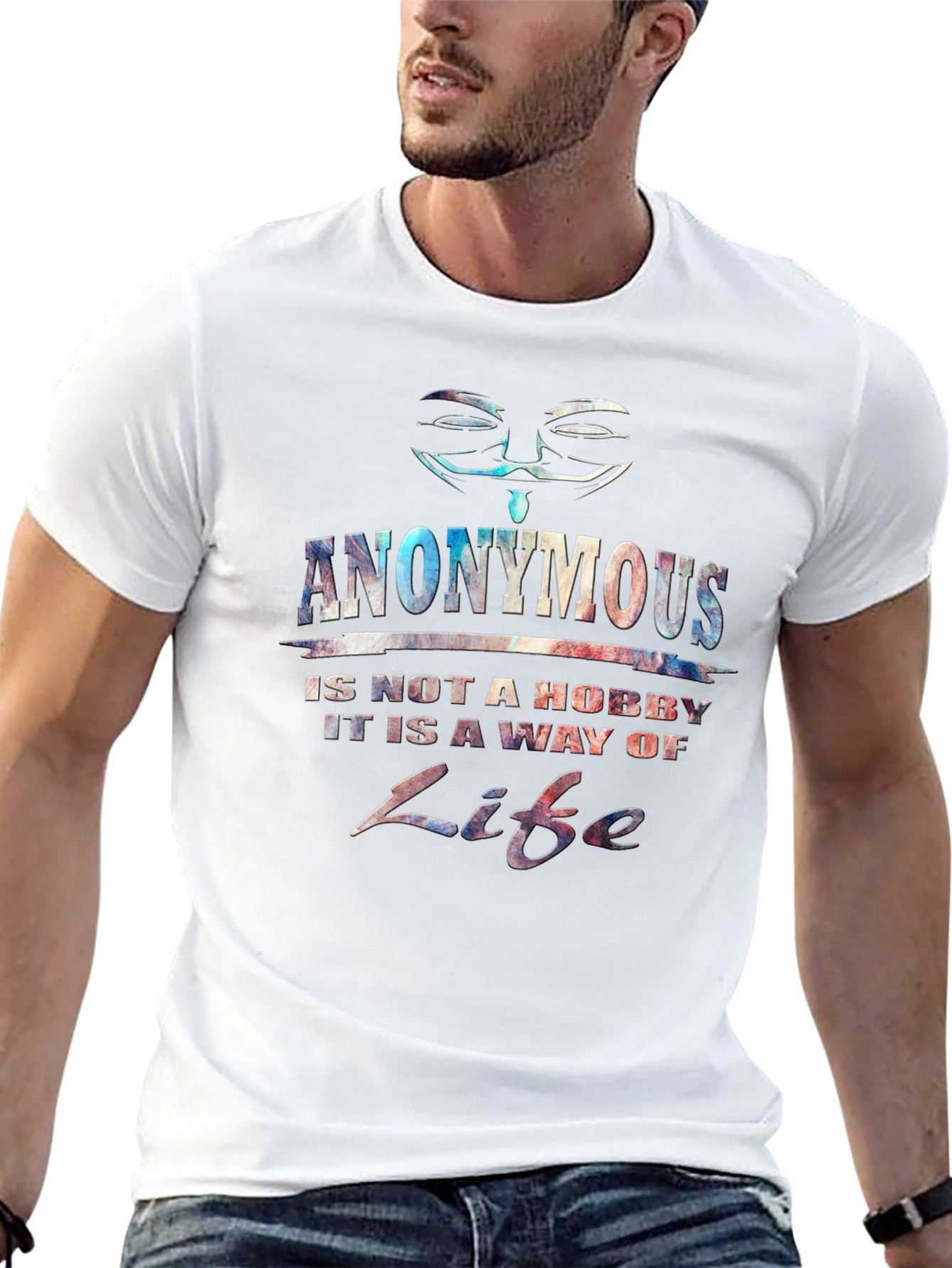 Camiseta Hombre Anonymous: No Es Un Hobby