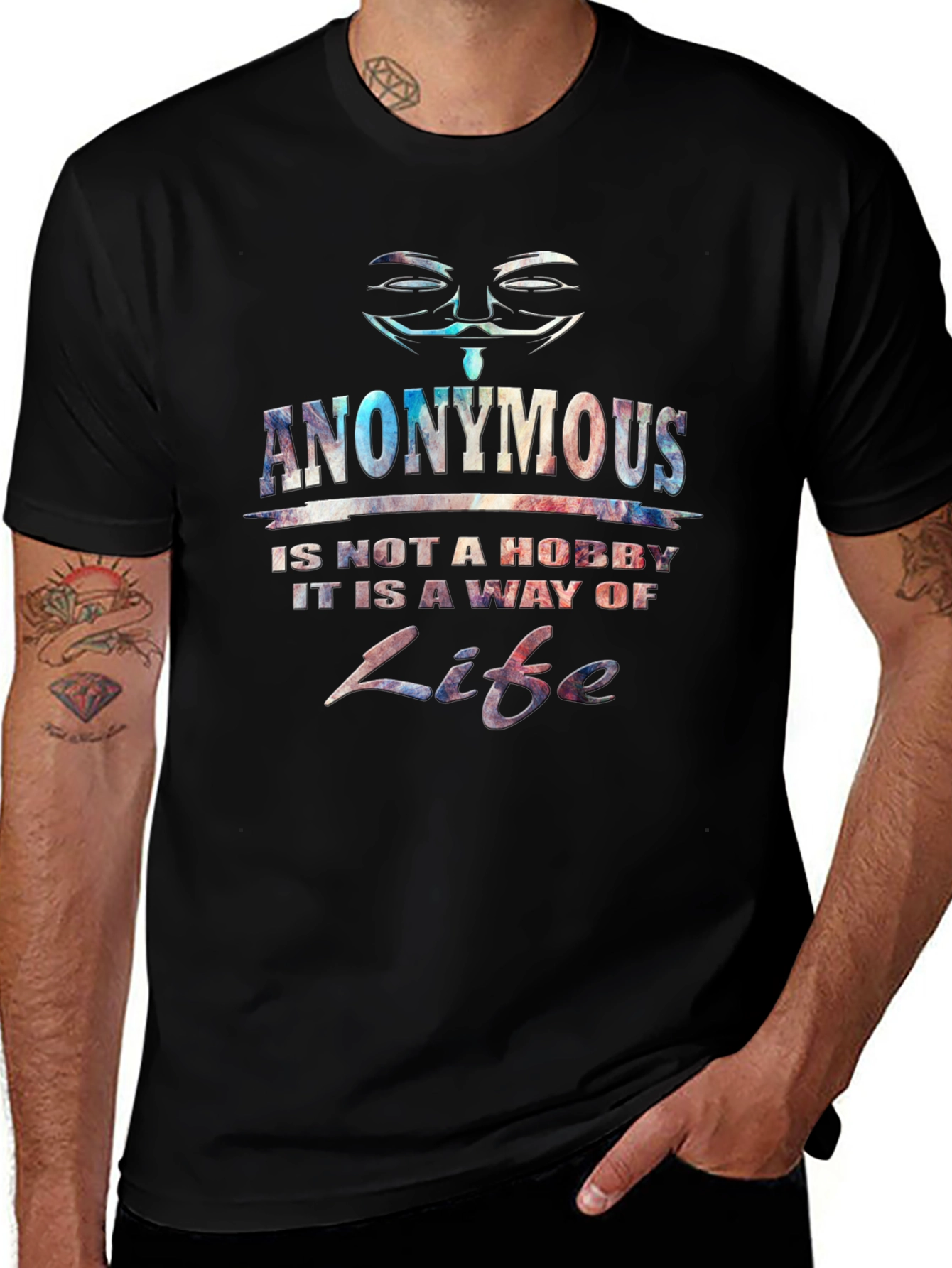Camiseta Hombre Anonymous: No Es Un Hobby