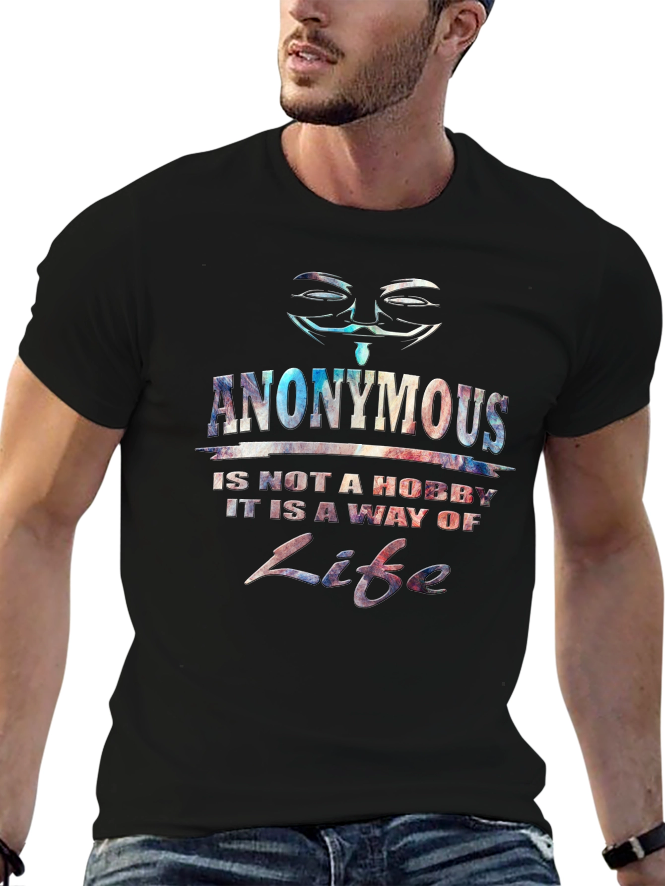 Camiseta Hombre Anonymous: No Es Un Hobby