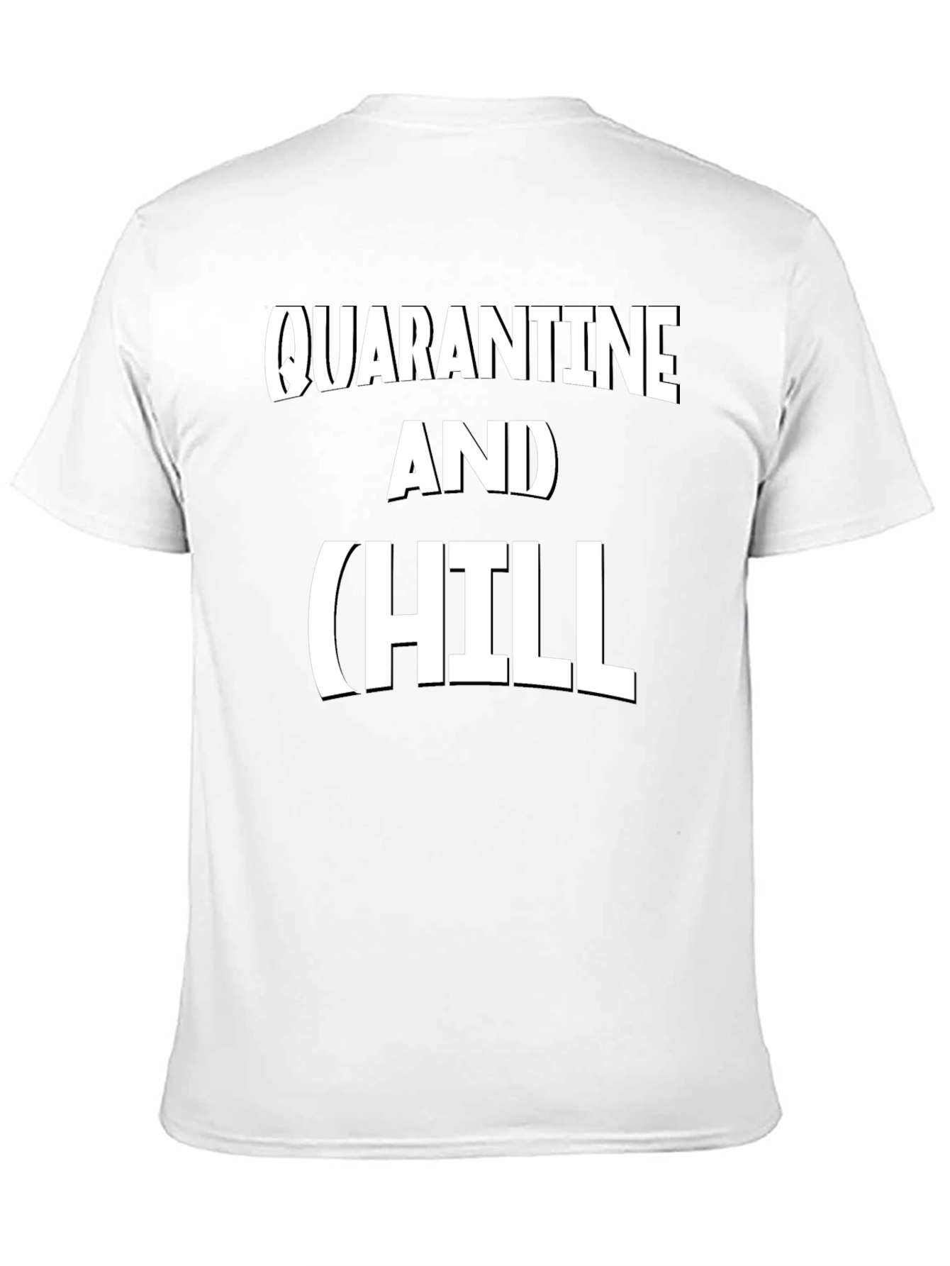 Camiseta Hombre: Cuarentena y Chill - Estilo Casual