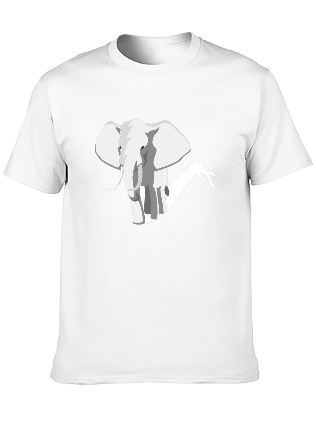 Camiseta Negra con Diseño de Elefante Moderno