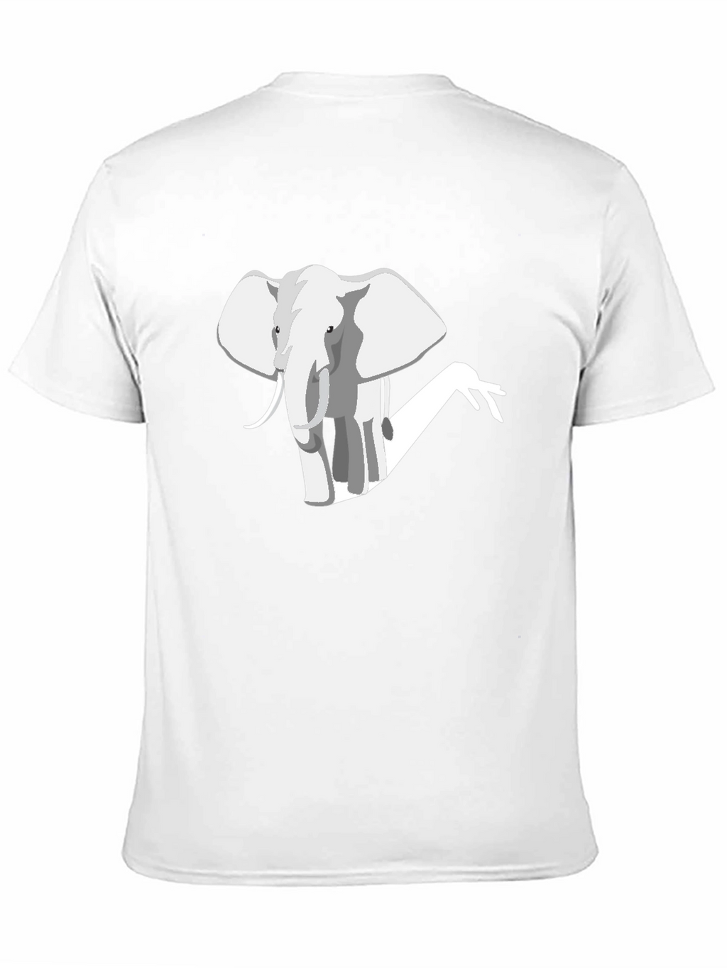 Camiseta Negra con Diseño de Elefante Moderno